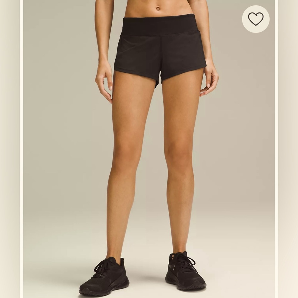 Lululemon 2.5” Speed Up Low Rise Size 2